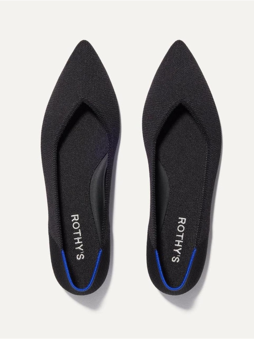 Rothy's Black Pointed Toe Flats